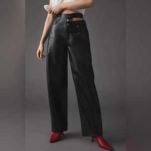 Agolde | Recyled Leather Broken Waistband Pant